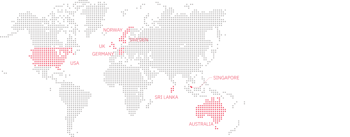 World Map with Aventude Locations
